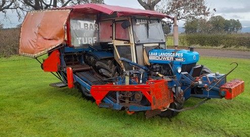 2 x Brouwer Turf Harvesters for sale